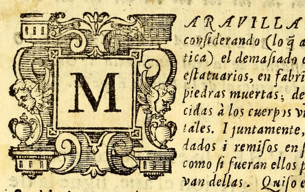 An illustration from Ortografia castellana., 1609, leaf 12