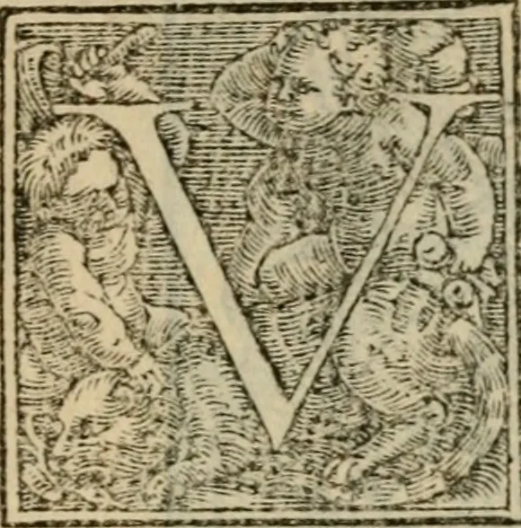 An illustration from Orvs Apollo de Ægypte De la signification des notes hieroglyphiques des Aegyptiens : cest a dire des figures par les quelles ilz escripuoient leurs mysteres secretz, & les choses sainctes & diuines, 1543, leaf 10