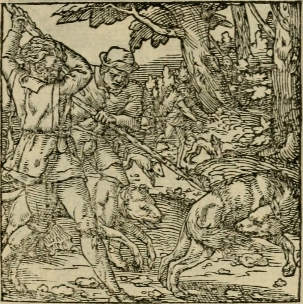 An illustration from Orvs Apollo de Ægypte De la signification des notes hieroglyphiques des Aegyptiens : cest a dire des figures par les quelles ilz escripuoient leurs mysteres secretz, & les choses sainctes & diuines, 1543, leaf 158
