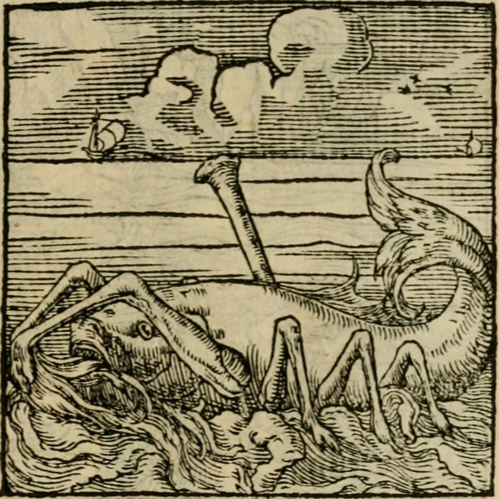 An illustration from Orvs Apollo de Ægypte De la signification des notes hieroglyphiques des Aegyptiens : cest a dire des figures par les quelles ilz escripuoient leurs mysteres secretz, & les choses sainctes & diuines, 1543, leaf 190