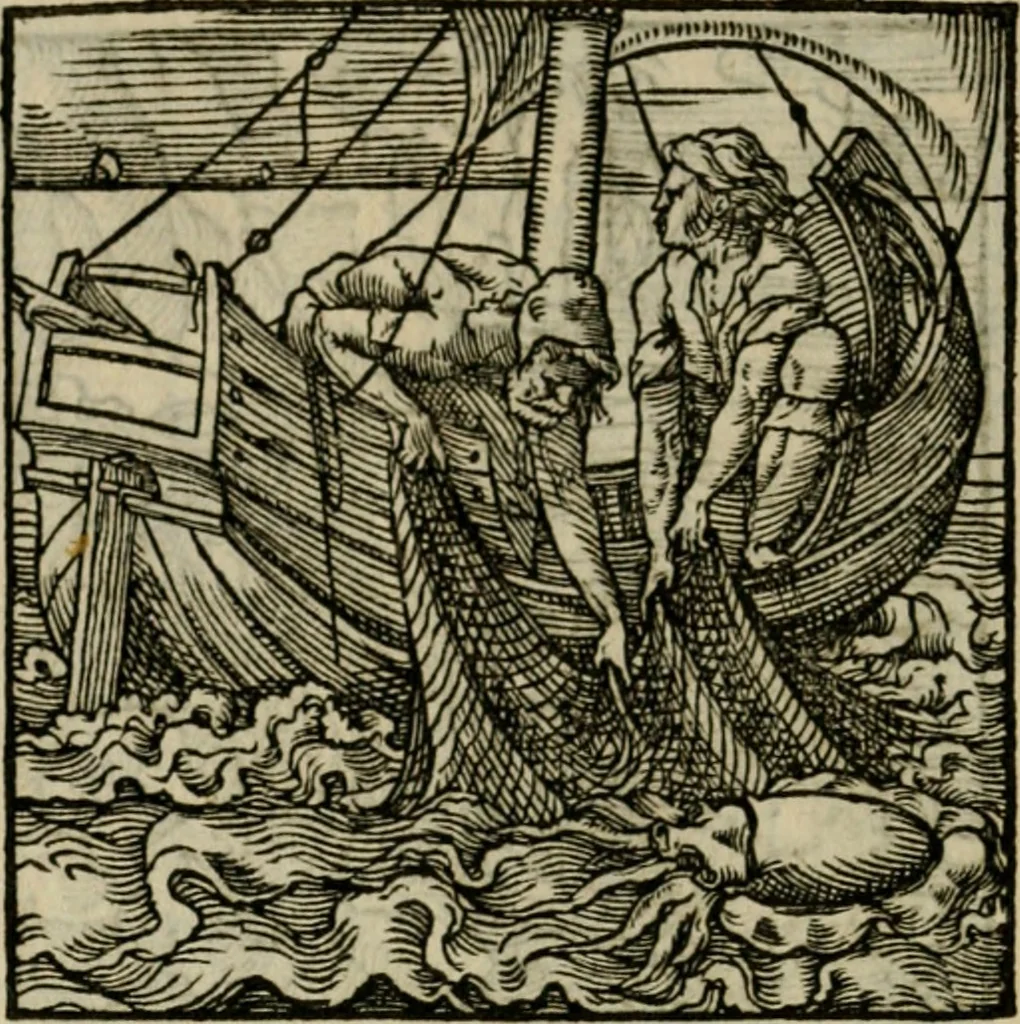 An illustration from Orvs Apollo de Ægypte De la signification des notes hieroglyphiques des Aegyptiens : cest a dire des figures par les quelles ilz escripuoient leurs mysteres secretz, & les choses sainctes & diuines, 1543, leaf 199