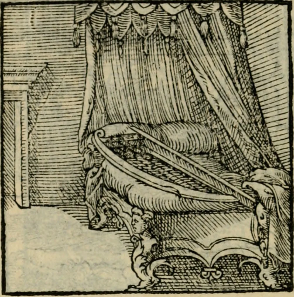 An illustration from Orvs Apollo de Ægypte De la signification des notes hieroglyphiques des Aegyptiens : cest a dire des figures par les quelles ilz escripuoient leurs mysteres secretz, & les choses sainctes & diuines, 1543, leaf 201