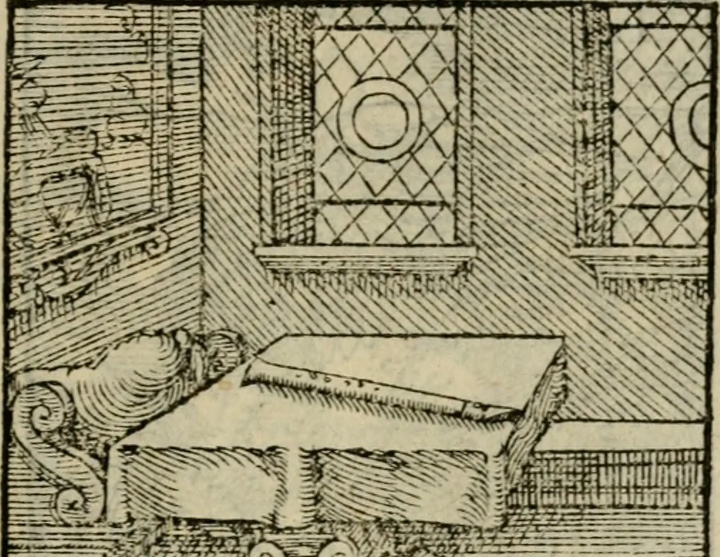An illustration from Orvs Apollo de Ægypte De la signification des notes hieroglyphiques des Aegyptiens : cest a dire des figures par les quelles ilz escripuoient leurs mysteres secretz, & les choses sainctes & diuines, 1543, leaf 202