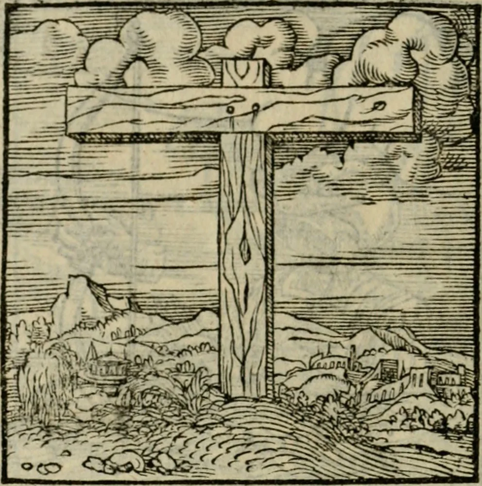 An illustration from Orvs Apollo de Ægypte De la signification des notes hieroglyphiques des Aegyptiens : cest a dire des figures par les quelles ilz escripuoient leurs mysteres secretz, & les choses sainctes & diuines, 1543, leaf 205