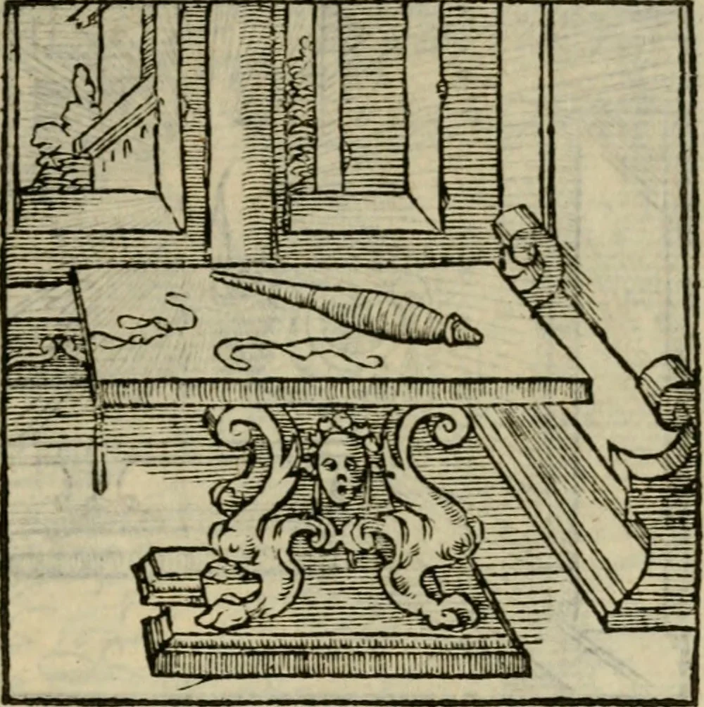 An illustration from Orvs Apollo de Ægypte De la signification des notes hieroglyphiques des Aegyptiens : cest a dire des figures par les quelles ilz escripuoient leurs mysteres secretz, & les choses sainctes & diuines, 1543, leaf 208