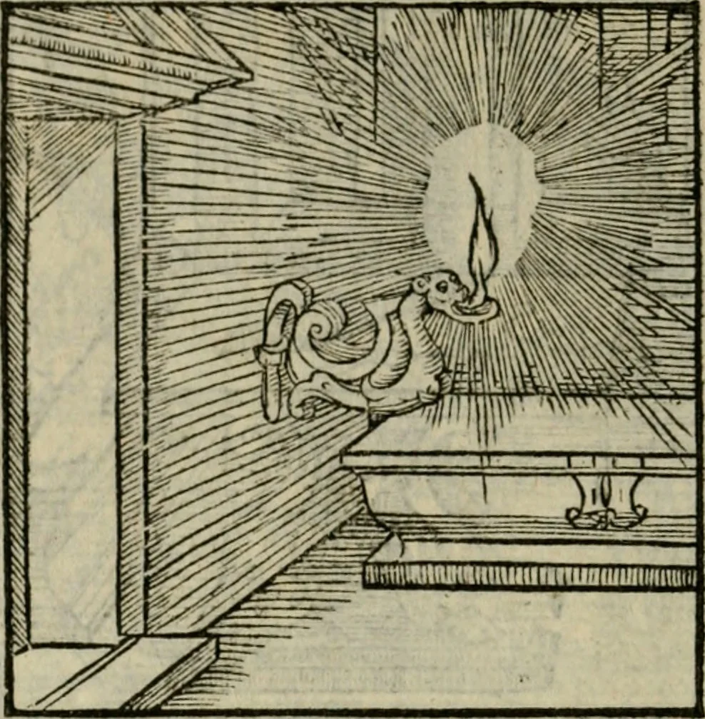 An illustration from Orvs Apollo de Ægypte De la signification des notes hieroglyphiques des Aegyptiens : cest a dire des figures par les quelles ilz escripuoient leurs mysteres secretz, & les choses sainctes & diuines, 1543, leaf 209