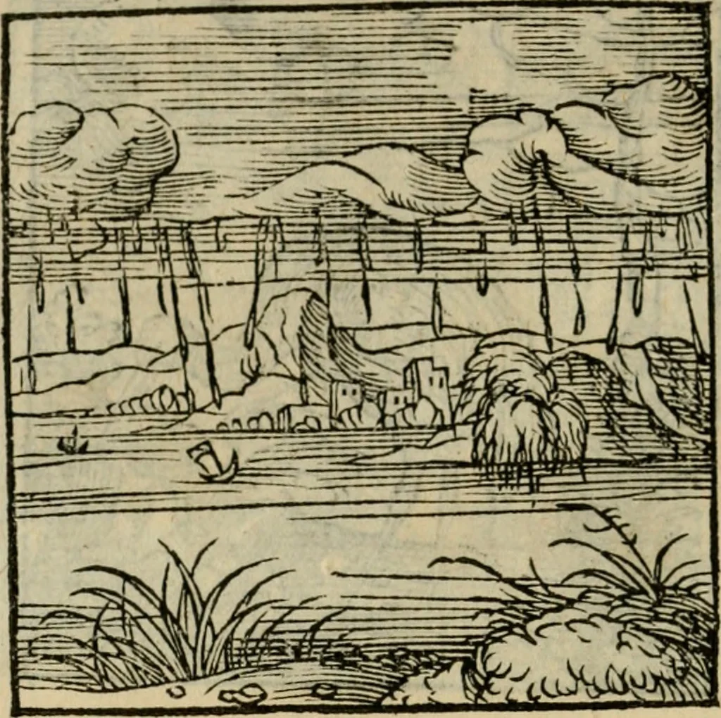 An illustration from Orvs Apollo de Ægypte De la signification des notes hieroglyphiques des Aegyptiens : cest a dire des figures par les quelles ilz escripuoient leurs mysteres secretz, & les choses sainctes & diuines, 1543, leaf 53