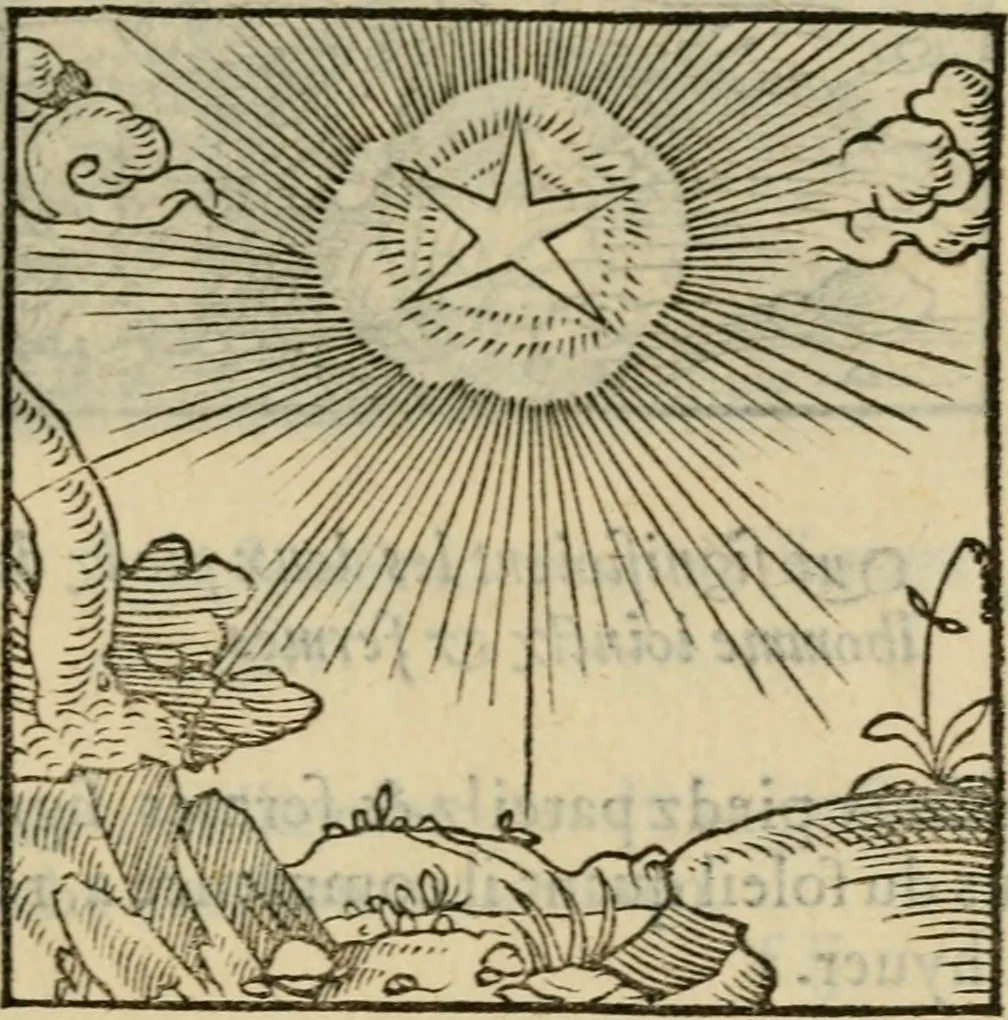 An illustration from Orvs Apollo de Ægypte De la signification des notes hieroglyphiques des Aegyptiens : cest a dire des figures par les quelles ilz escripuoient leurs mysteres secretz, & les choses sainctes & diuines, 1543, leaf 88
