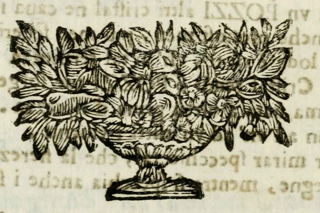An illustration from Ossequio d'elicona : douuto dalle muse alla laurea di filosofia, et medicina del Signor Anania Pozzi : sotto gli auspitie dell' illustrissime, & reuerendissimo Monsignore Agostino Isimbardi conte &c. Vescouo di Cremona, leaf 28