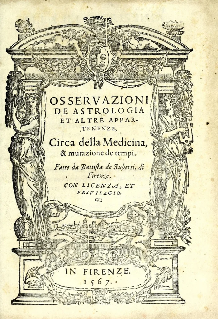 An illustration from Osseruazioni de astrologia et altre appartenenze, circa della medicina, & mutazione de tempi, 1567, leaf 5