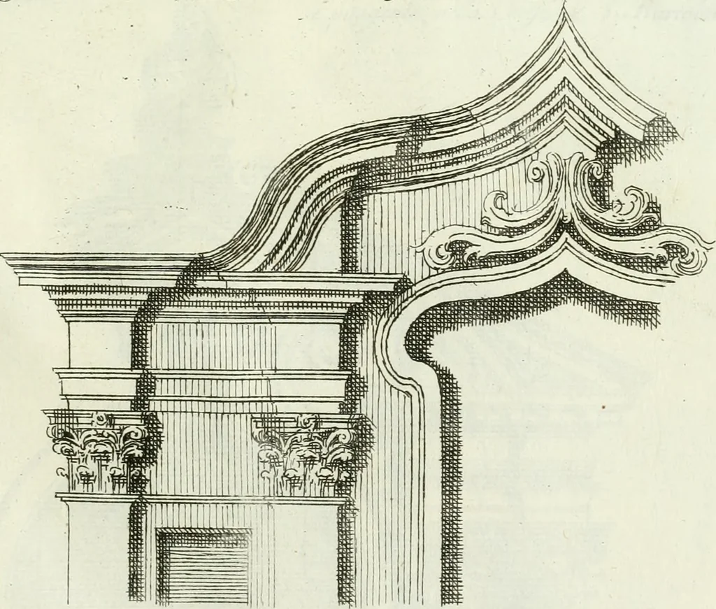 An illustration from Osservazioni di Antonio Visentini, architetto veneto, che servono di continuazione al Trattato di Teofilo Gallaccini sopra gli errori degli architetti, 1771, leaf 106
