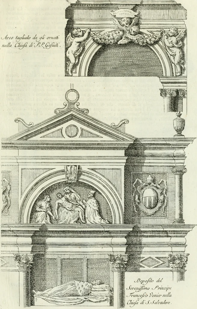 An illustration from Osservazioni di Antonio Visentini, architetto veneto, che servono di continuazione al Trattato di Teofilo Gallaccini sopra gli errori degli architetti, 1771, leaf 110