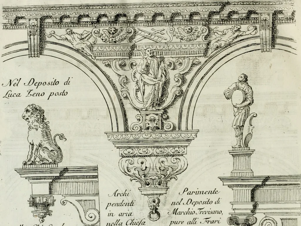 An illustration from Osservazioni di Antonio Visentini, architetto veneto, che servono di continuazione al Trattato di Teofilo Gallaccini sopra gli errori degli architetti, 1771, leaf 123