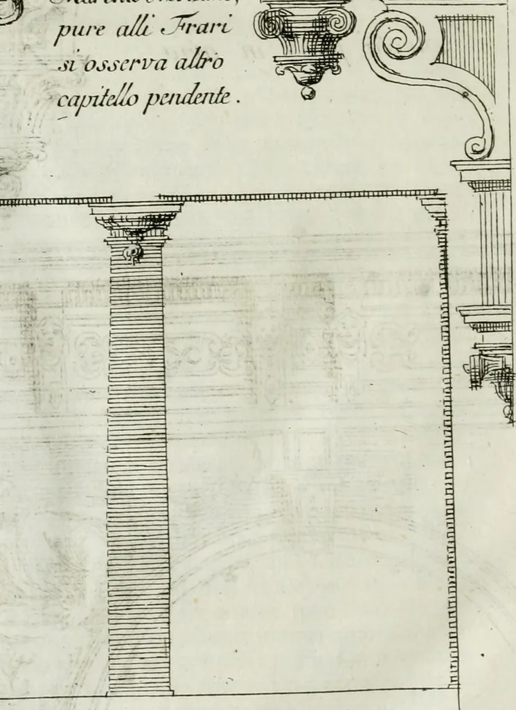 An illustration from Osservazioni di Antonio Visentini, architetto veneto, che servono di continuazione al Trattato di Teofilo Gallaccini sopra gli errori degli architetti, 1771, leaf 123