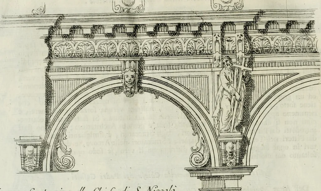An illustration from Osservazioni di Antonio Visentini, architetto veneto, che servono di continuazione al Trattato di Teofilo Gallaccini sopra gli errori degli architetti, 1771, leaf 125