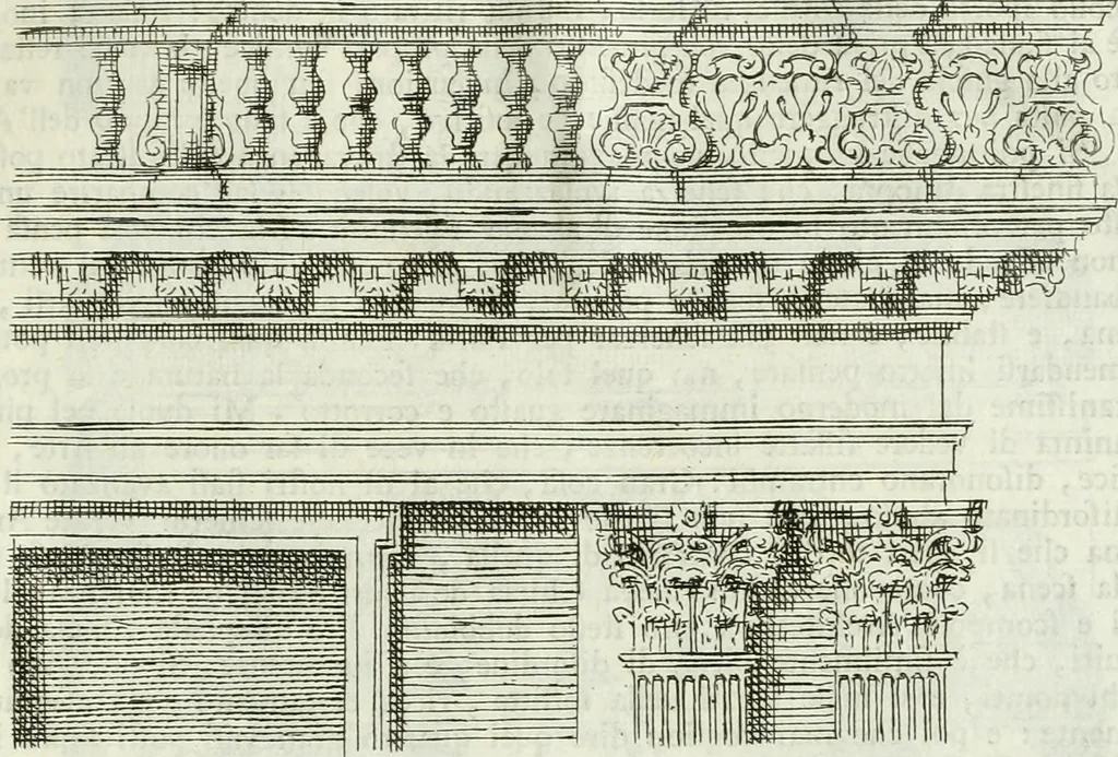 An illustration from Osservazioni di Antonio Visentini, architetto veneto, che servono di continuazione al Trattato di Teofilo Gallaccini sopra gli errori degli architetti, 1771, leaf 128
