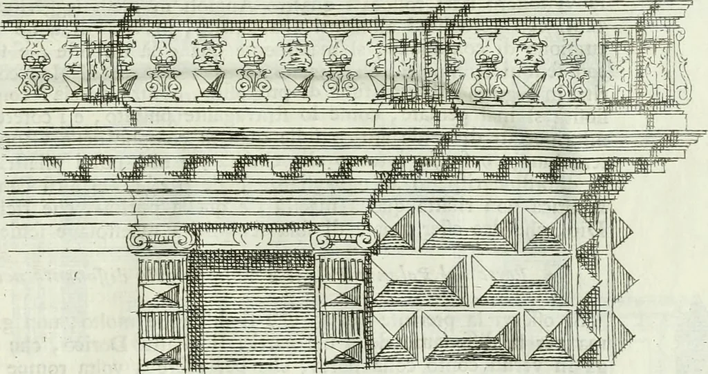 An illustration from Osservazioni di Antonio Visentini, architetto veneto, che servono di continuazione al Trattato di Teofilo Gallaccini sopra gli errori degli architetti, 1771, leaf 128
