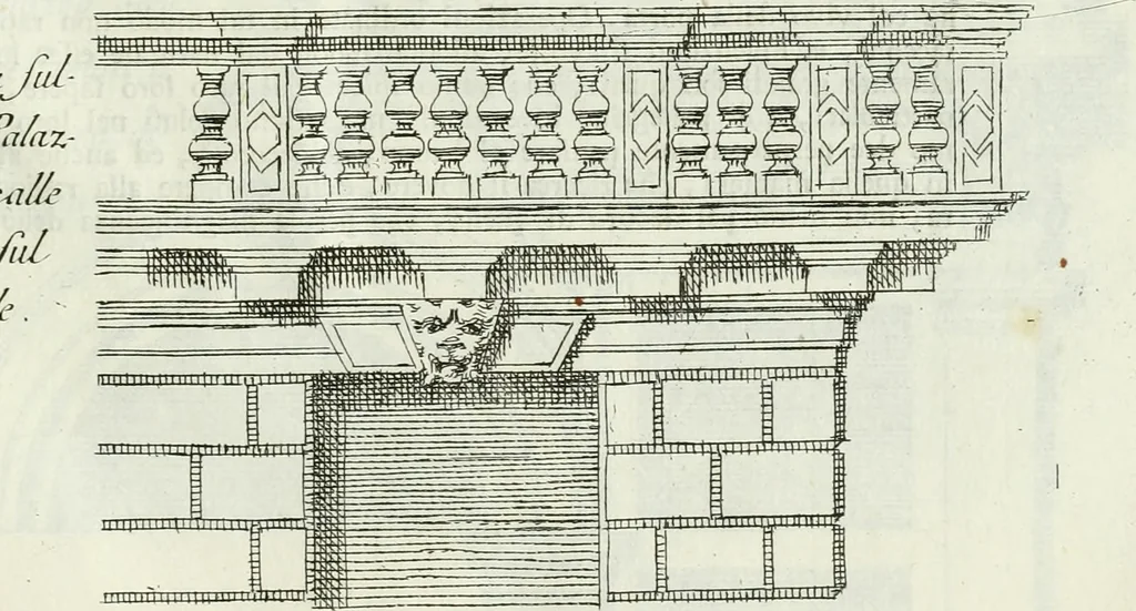 An illustration from Osservazioni di Antonio Visentini, architetto veneto, che servono di continuazione al Trattato di Teofilo Gallaccini sopra gli errori degli architetti, 1771, leaf 128