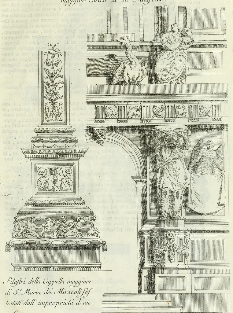 An illustration from Osservazioni di Antonio Visentini, architetto veneto, che servono di continuazione al Trattato di Teofilo Gallaccini sopra gli errori degli architetti, 1771, leaf 132