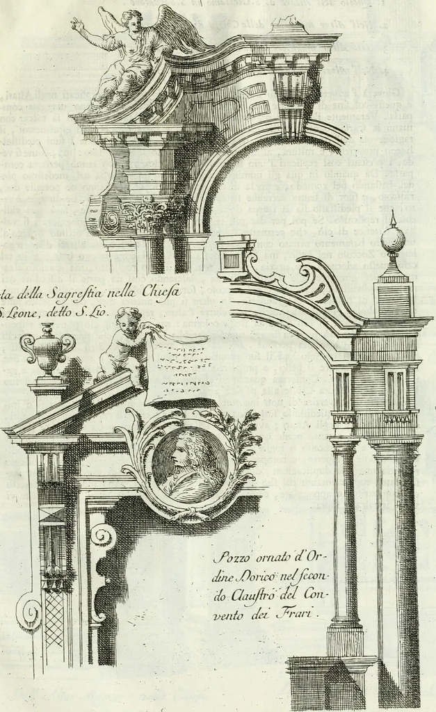 An illustration from Osservazioni di Antonio Visentini, architetto veneto, che servono di continuazione al Trattato di Teofilo Gallaccini sopra gli errori degli architetti, 1771, leaf 136
