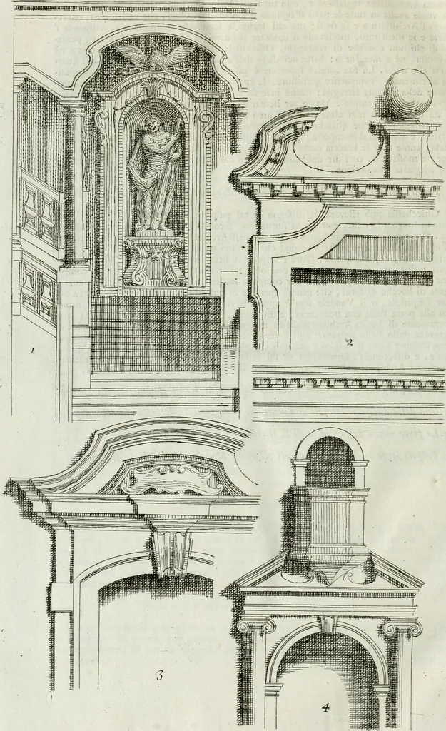 An illustration from Osservazioni di Antonio Visentini, architetto veneto, che servono di continuazione al Trattato di Teofilo Gallaccini sopra gli errori degli architetti, 1771, leaf 141