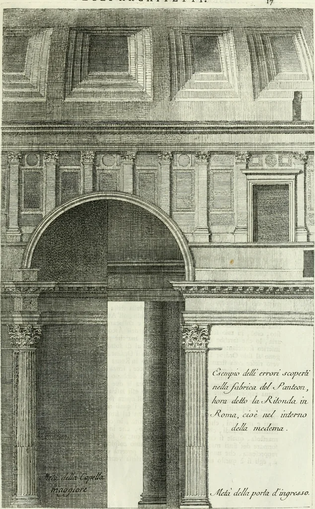 An illustration from Osservazioni di Antonio Visentini, architetto veneto, che servono di continuazione al Trattato di Teofilo Gallaccini sopra gli errori degli architetti, 1771, leaf 30
