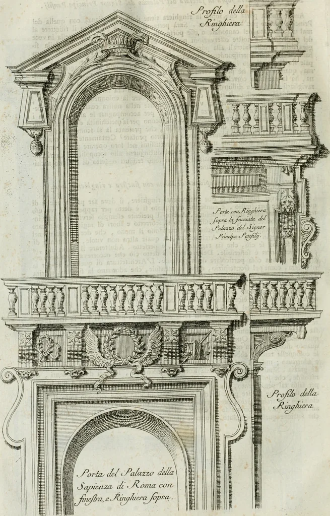 An illustration from Osservazioni di Antonio Visentini, architetto veneto, che servono di continuazione al Trattato di Teofilo Gallaccini sopra gli errori degli architetti, 1771, leaf 49