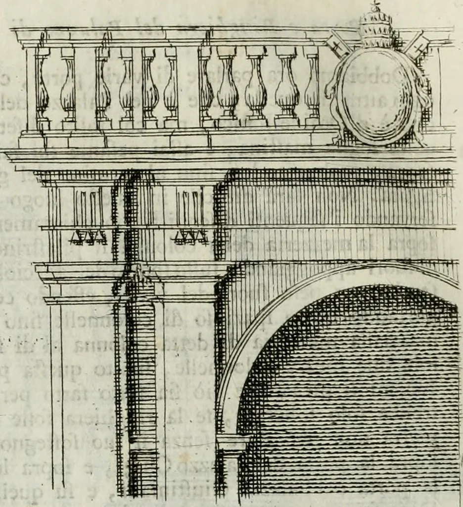An illustration from Osservazioni di Antonio Visentini, architetto veneto, che servono di continuazione al Trattato di Teofilo Gallaccini sopra gli errori degli architetti, 1771, leaf 51