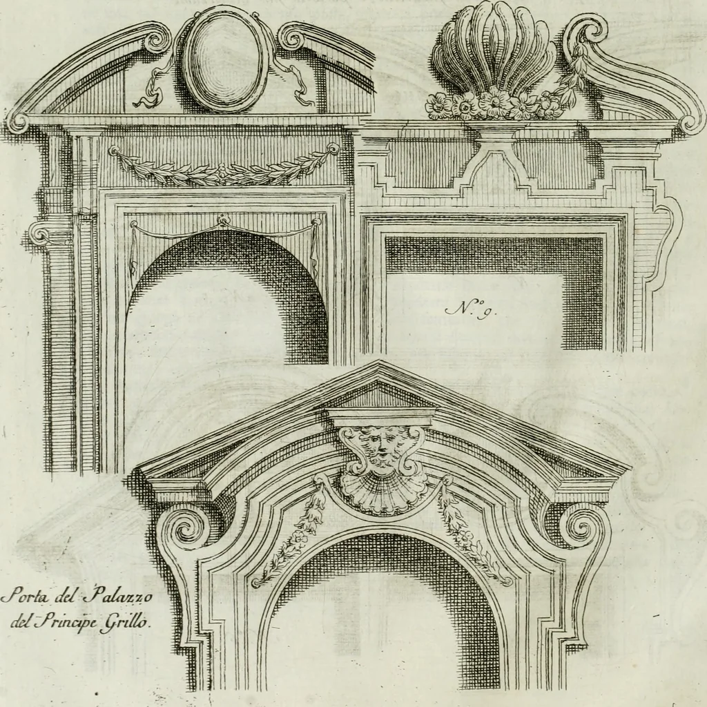 An illustration from Osservazioni di Antonio Visentini, architetto veneto, che servono di continuazione al Trattato di Teofilo Gallaccini sopra gli errori degli architetti, 1771, leaf 55