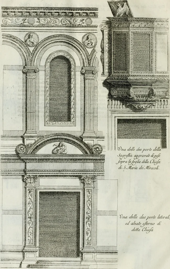 An illustration from Osservazioni di Antonio Visentini, architetto veneto, che servono di continuazione al Trattato di Teofilo Gallaccini sopra gli errori degli architetti, 1771, leaf 67