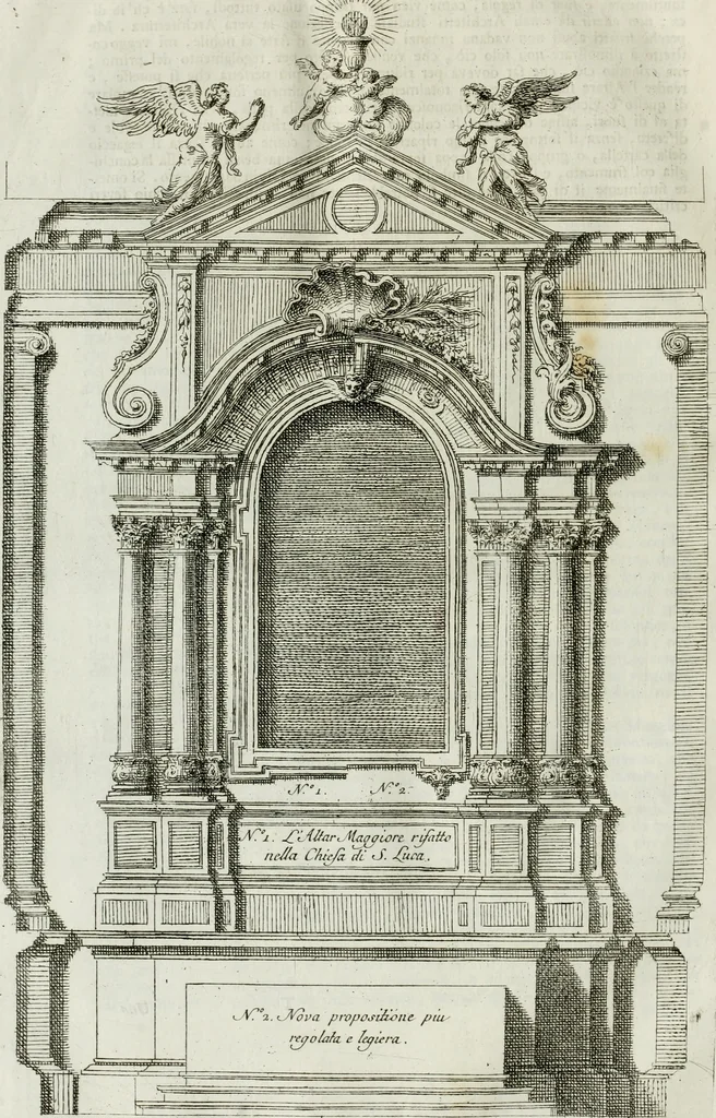 An illustration from Osservazioni di Antonio Visentini, architetto veneto, che servono di continuazione al Trattato di Teofilo Gallaccini sopra gli errori degli architetti, 1771, leaf 87