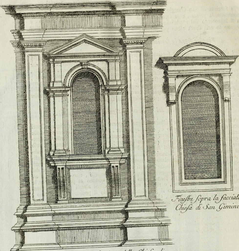 An illustration from Osservazioni di Antonio Visentini, architetto veneto, che servono di continuazione al Trattato di Teofilo Gallaccini sopra gli errori degli architetti, 1771, leaf 89
