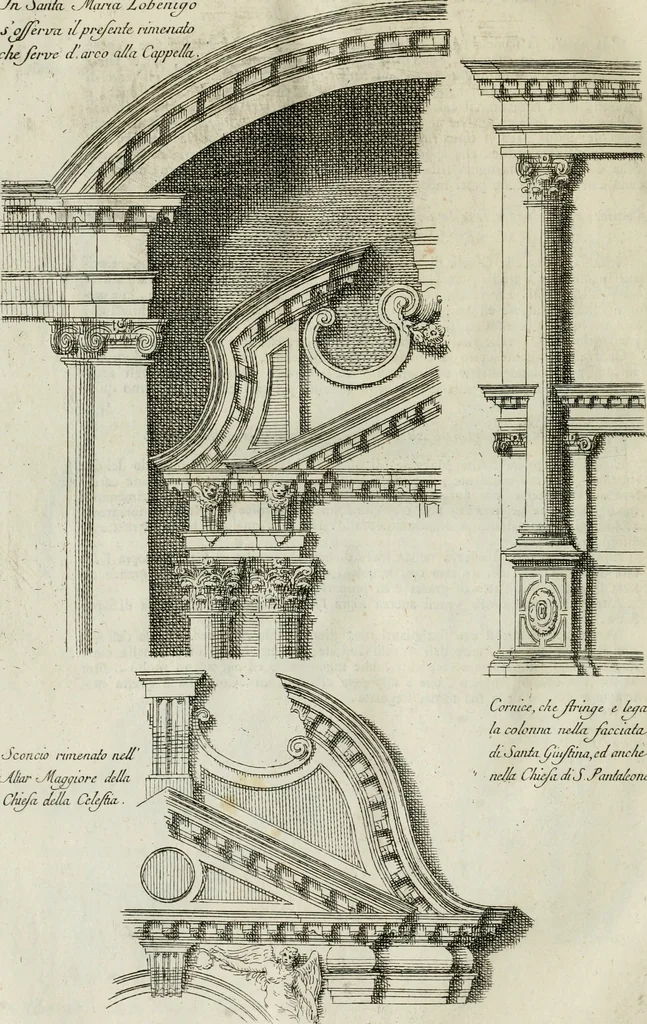 An illustration from Osservazioni di Antonio Visentini, architetto veneto, che servono di continuazione al Trattato di Teofilo Gallaccini sopra gli errori degli architetti, 1771, leaf 97