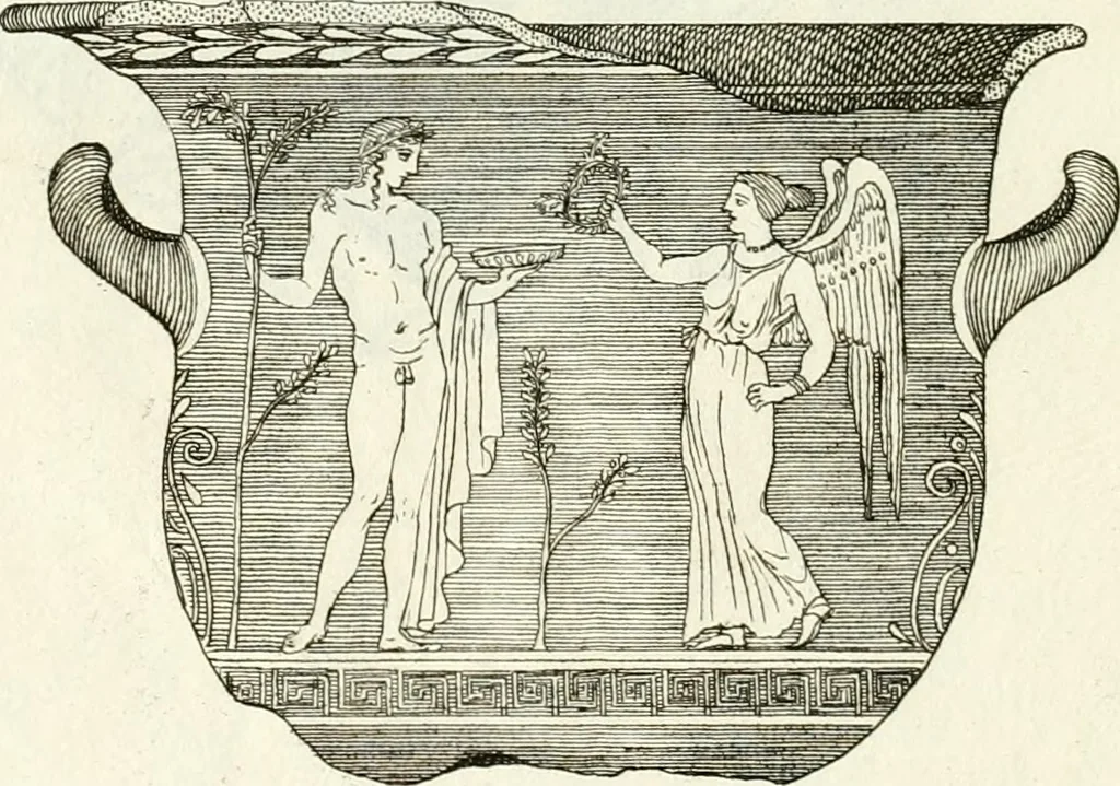 An illustration from Osservazioni di Ottavio Bocchi gentiluomo adriese sopra un antico teatro scoperto in Adria : agli eruditissimi Signori Accademici della nobile Accademia Etrusca dell'antichissima città di Cortona, 1739, leaf 45