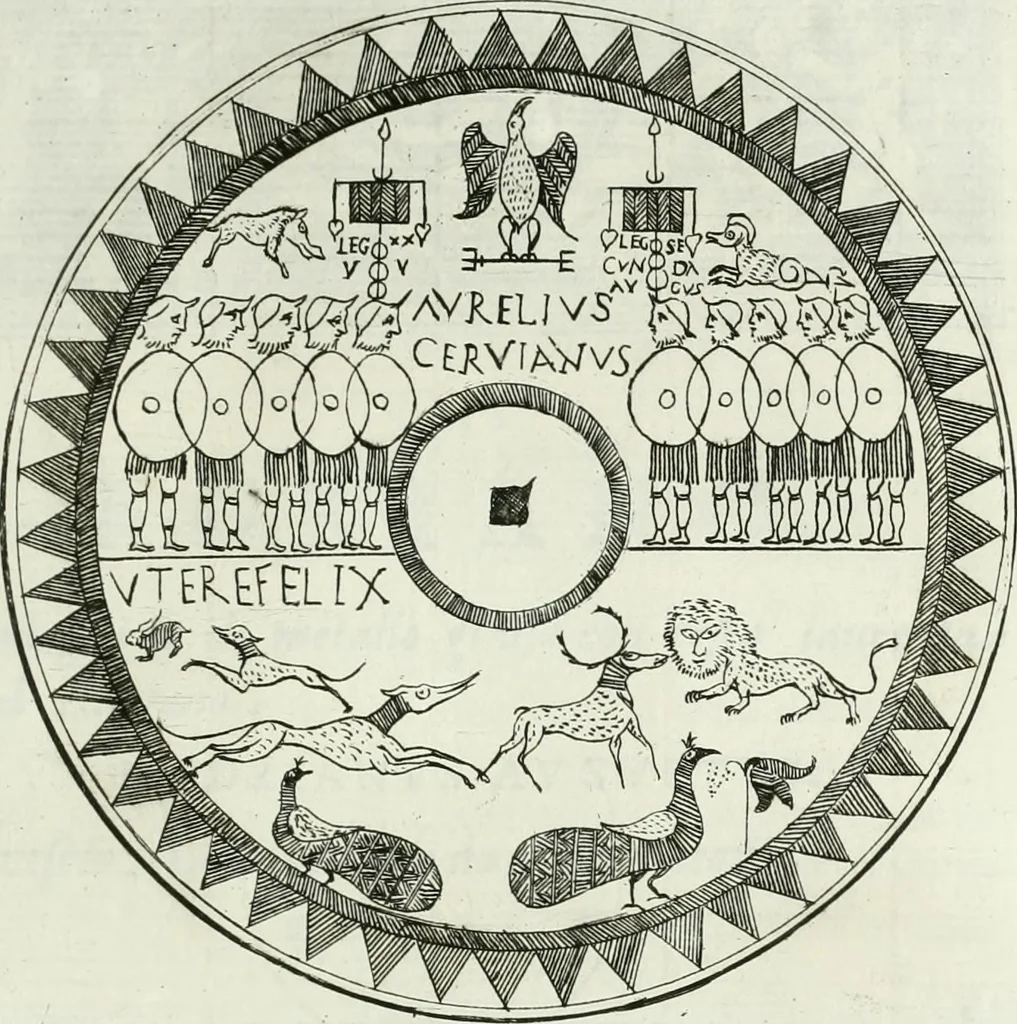 An illustration from Osservazioni istoriche sopra alcuni medaglioni antichi, 1698, leaf 100