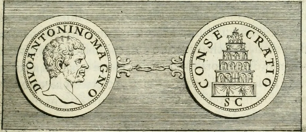 An illustration from Osservazioni istoriche sopra alcuni medaglioni antichi, 1698, leaf 274