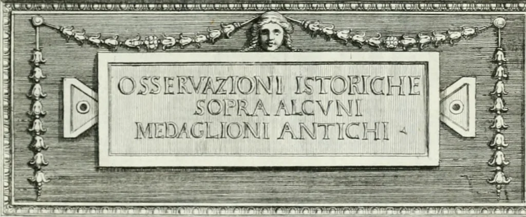 An illustration from Osservazioni istoriche sopra alcuni medaglioni antichi, 1698, leaf 4
