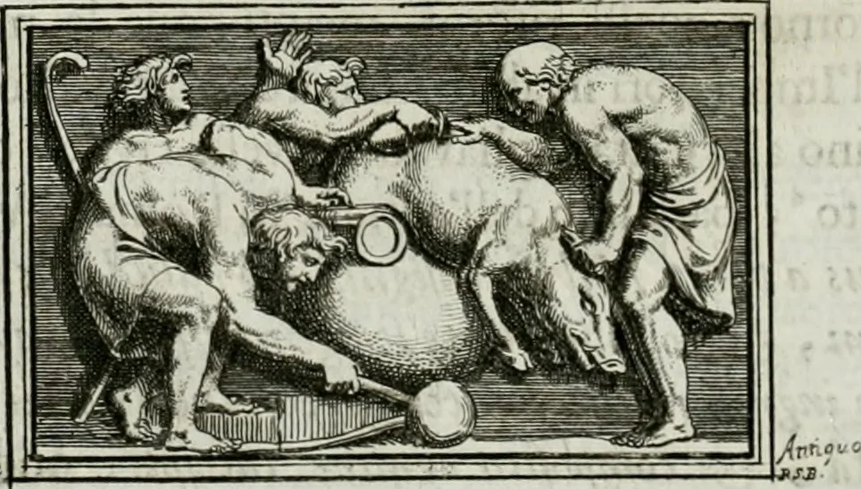An illustration from Osservazioni istoriche sopra alcuni medaglioni antichi, 1698, leaf 417