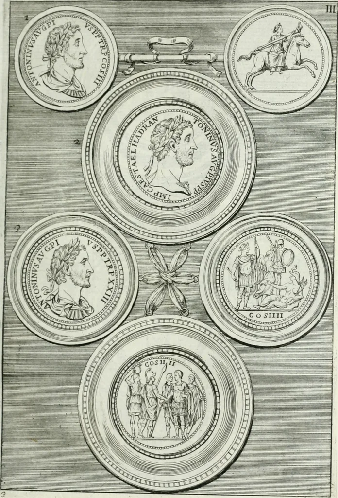 An illustration from Osservazioni istoriche sopra alcuni medaglioni antichi, 1698, leaf 46