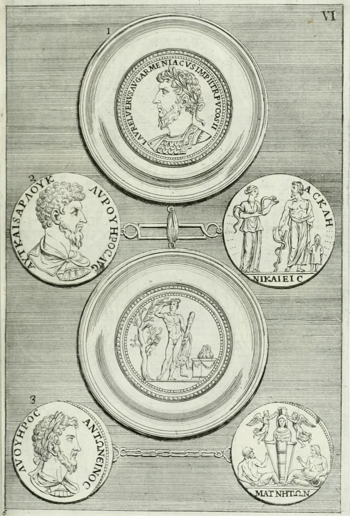 An illustration from Osservazioni istoriche sopra alcuni medaglioni antichi, 1698, leaf 52
