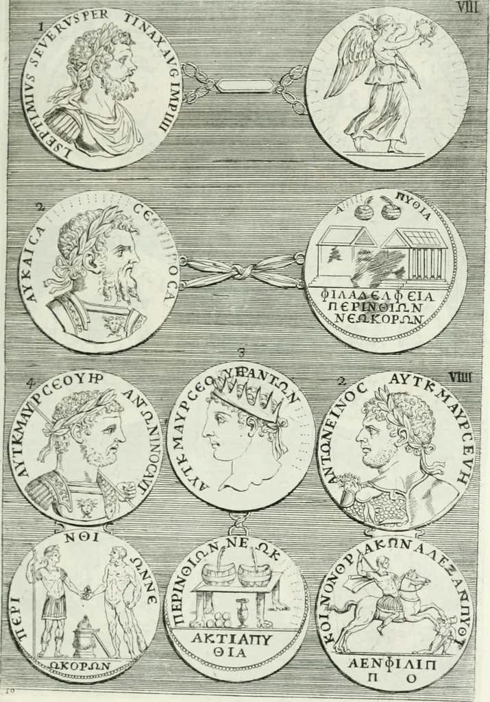 An illustration from Osservazioni istoriche sopra alcuni medaglioni antichi, 1698, leaf 60