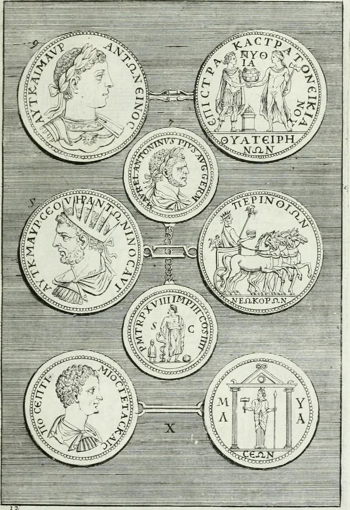 An illustration from Osservazioni istoriche sopra alcuni medaglioni antichi, 1698, leaf 64