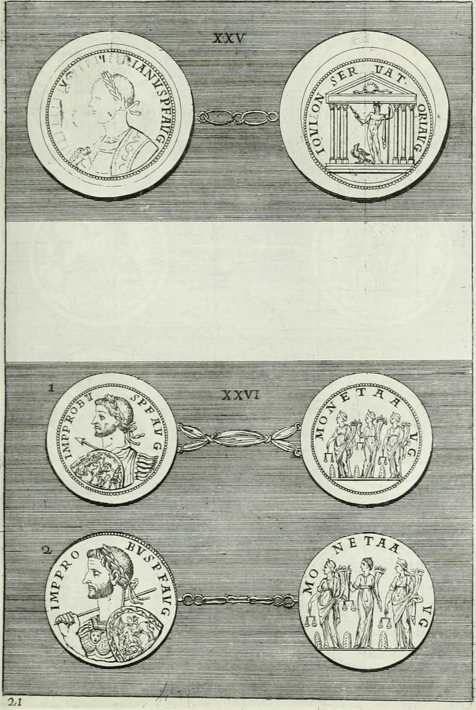An illustration from Osservazioni istoriche sopra alcuni medaglioni antichi, 1698, leaf 82