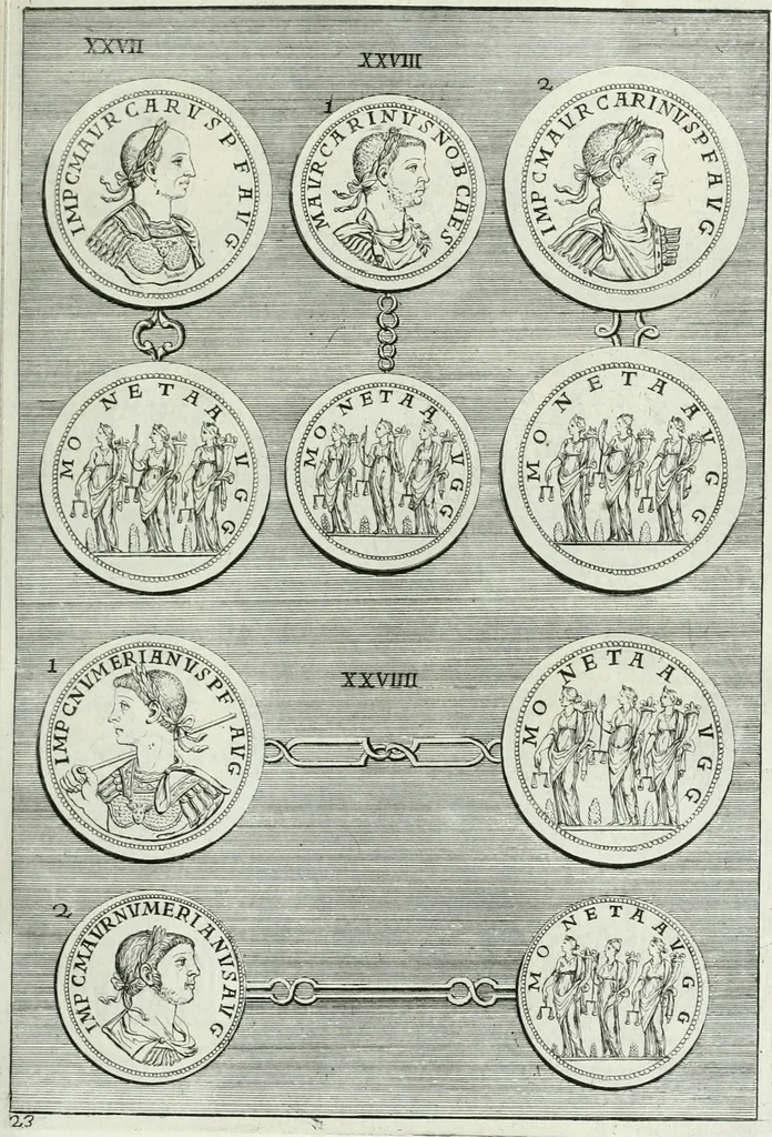 An illustration from Osservazioni istoriche sopra alcuni medaglioni antichi, 1698, leaf 86