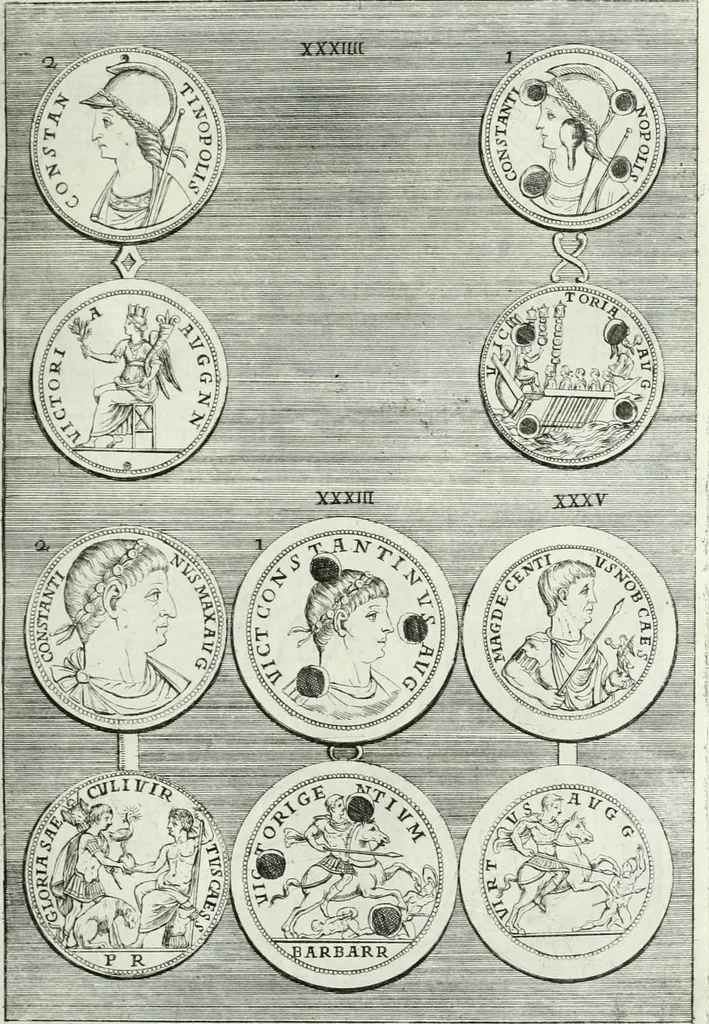 An illustration from Osservazioni istoriche sopra alcuni medaglioni antichi, 1698, leaf 94