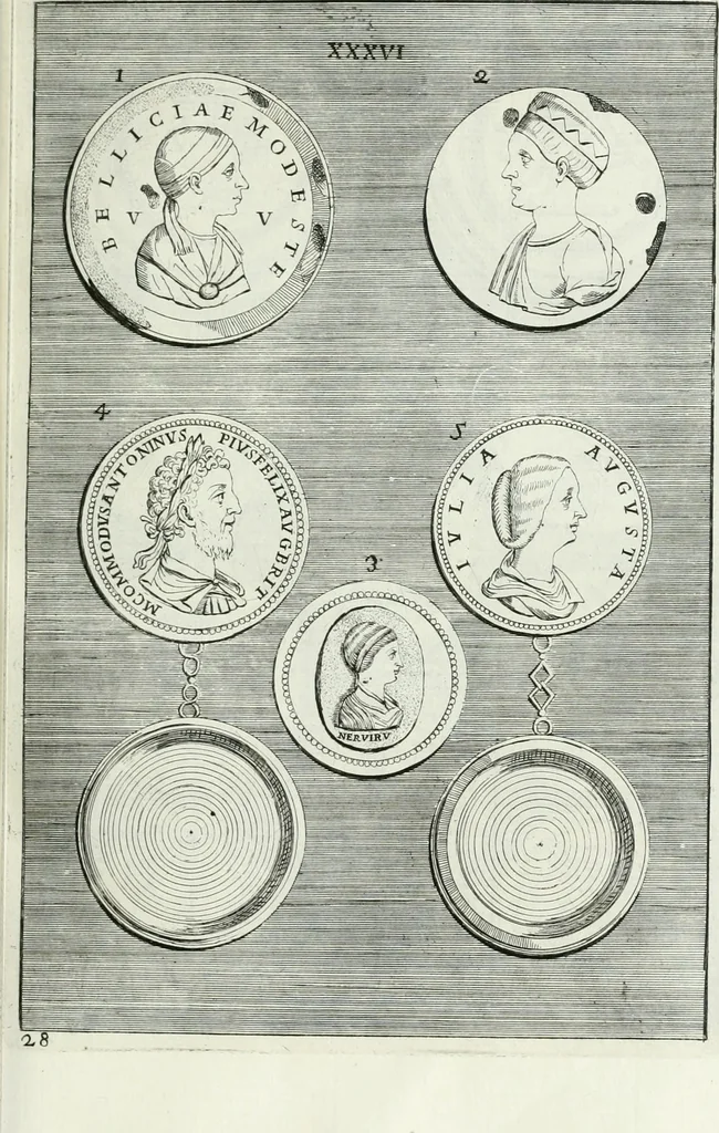 An illustration from Osservazioni istoriche sopra alcuni medaglioni antichi, 1698, leaf 96