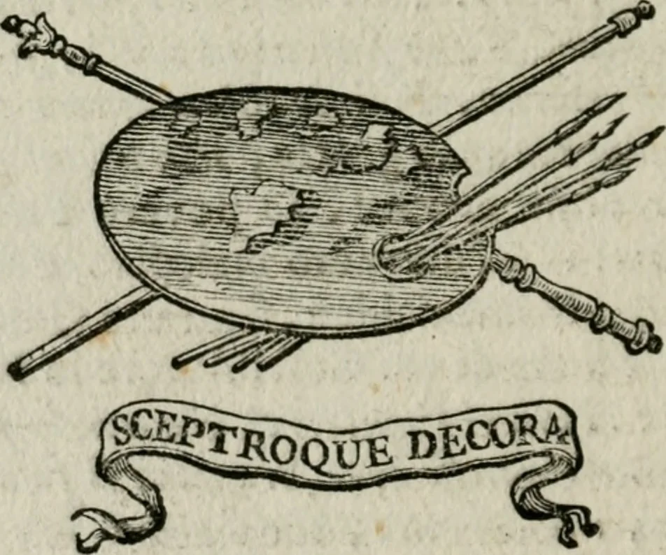 An illustration from Osservazioni sopra il libro della Felsina pittrice per difesa di Raffaello da Urbino, dei Caracci, e della loro scuola, 1703, leaf 103