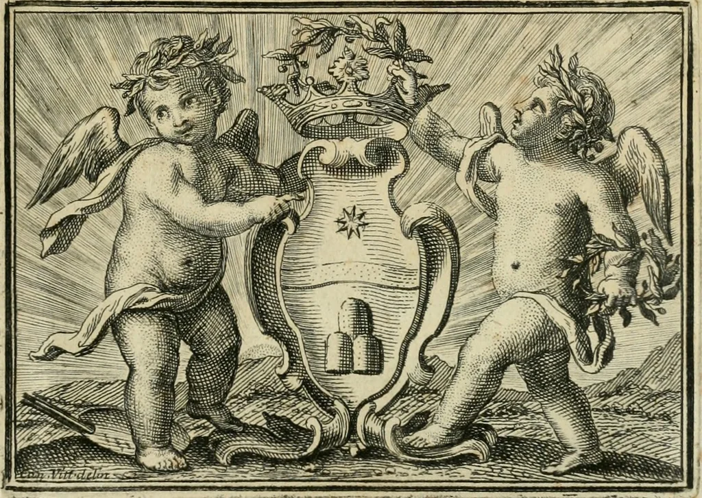 An illustration from Osservazioni sopra il libro della Felsina pittrice per difesa di Raffaello da Urbino, dei Caracci, e della loro scuola, 1703, leaf 4
