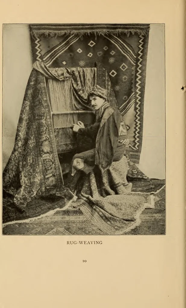 An illustration from Art Panels from the Hand Looms of the Far Orient, 1902, leaf 12