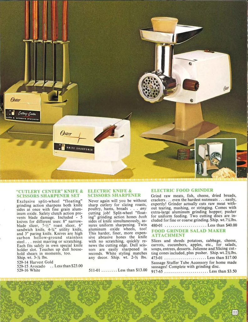 An illustration from Oster Kitchen Appliances 1972, 1972, leaf 10